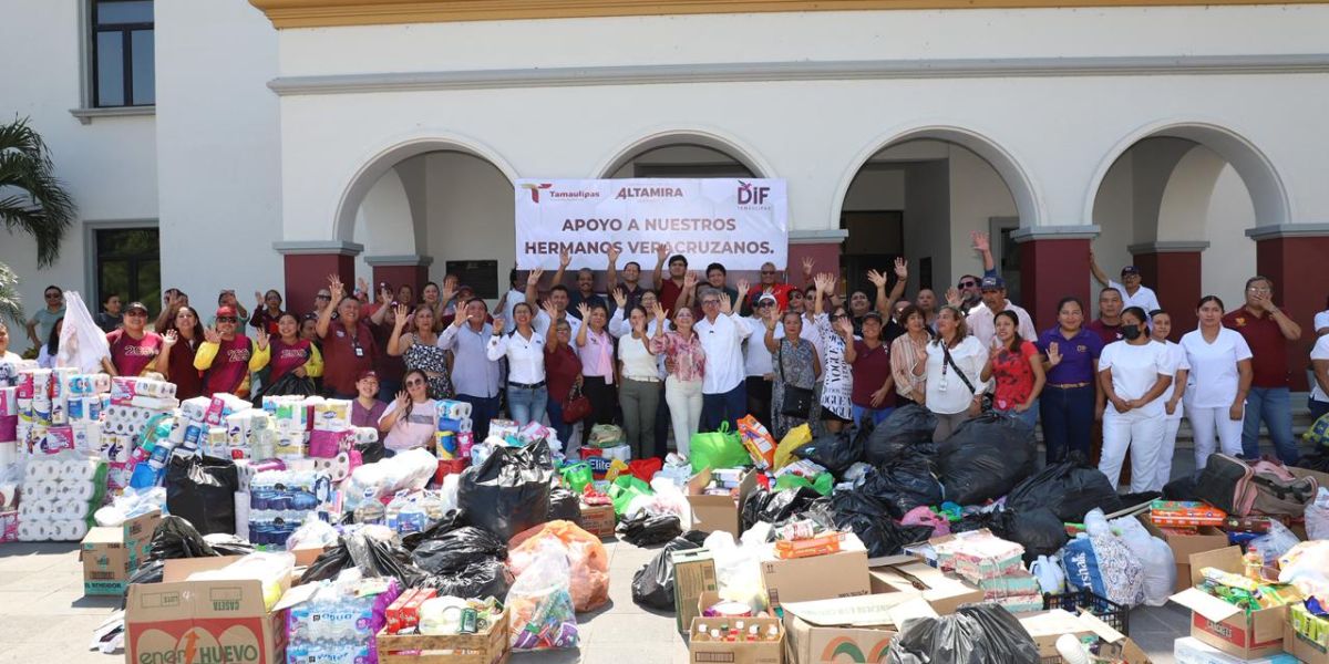 Envía Gobierno de Altamira más de 10 toneladas de ayuda