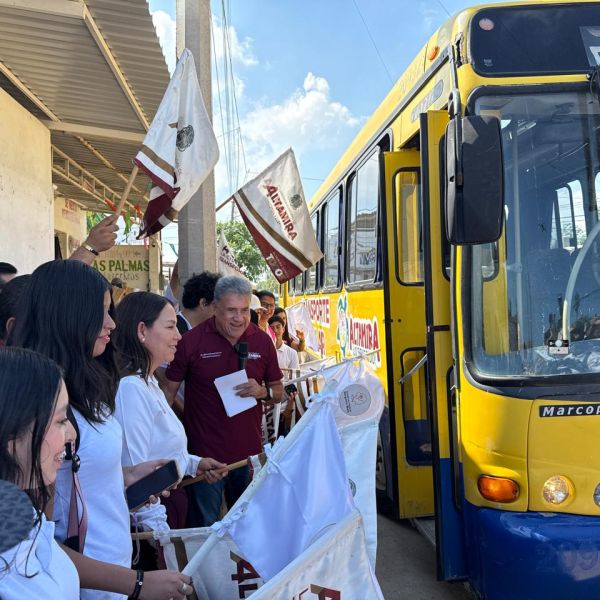 Incrementa Armando Martínez transporte escolar gratuito en Altamira