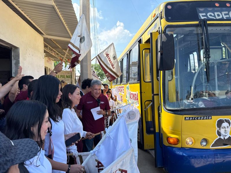 Incrementa Armando Martínez transporte escolar gratuito en Altamira