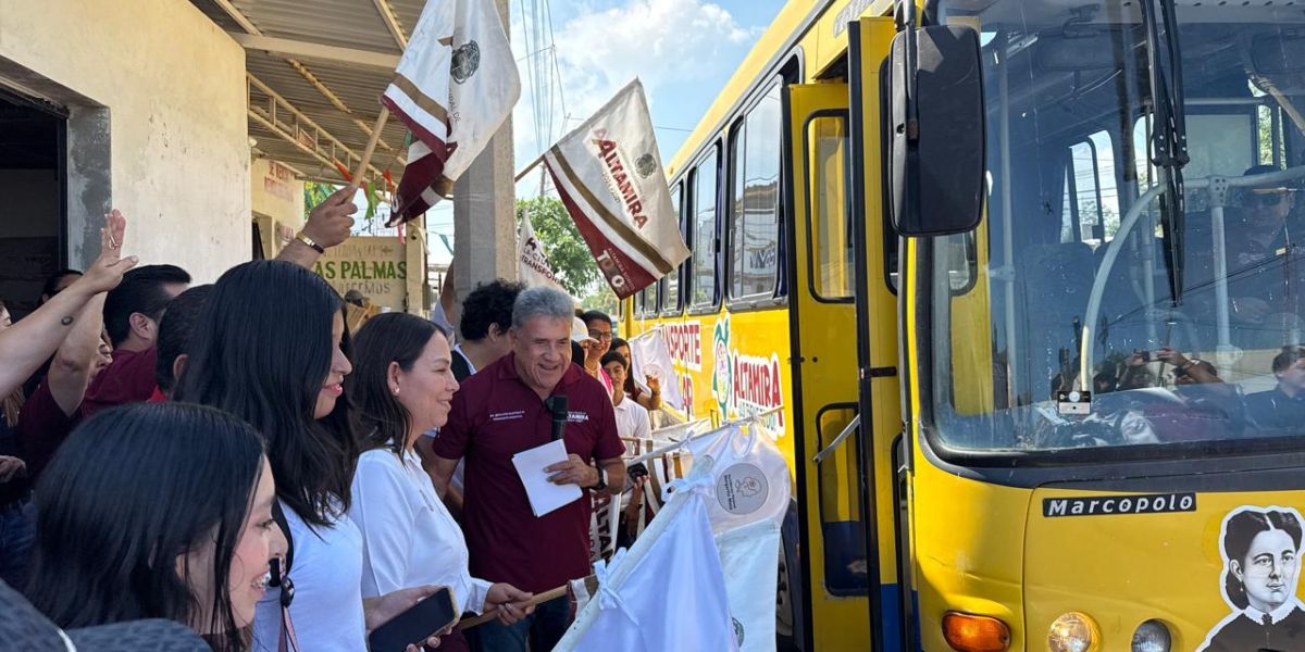 Incrementa Armando Martínez transporte escolar gratuito en Altamira