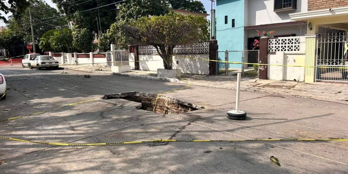 Se registra otro socavón en Madero