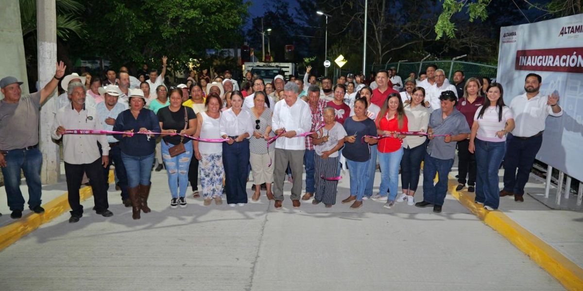 Inaugura Armando Martínez importantes vialidades en la zona rural