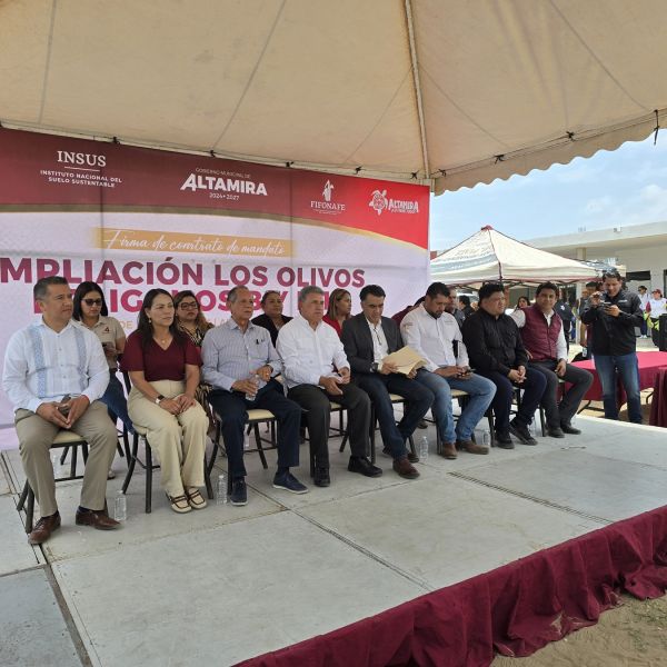 Firman contrato para avanzar en escrituración de 880 predios en Altamira