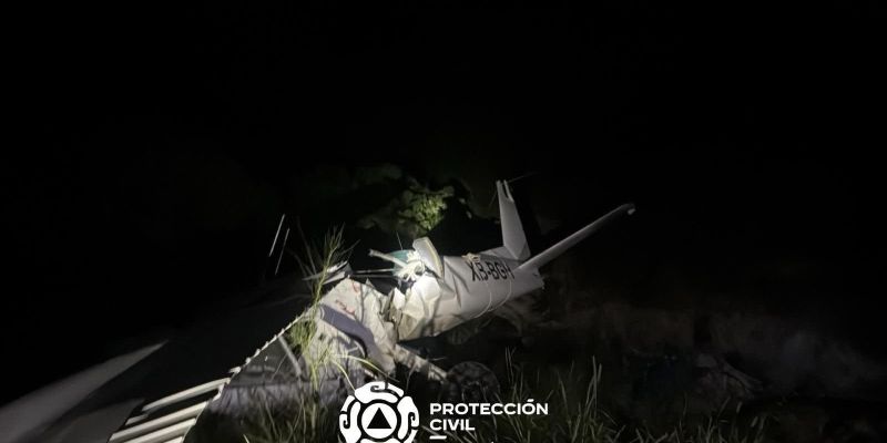 Mueren conductora de noticiero al caer aeronave en García ,Nuevo Leon