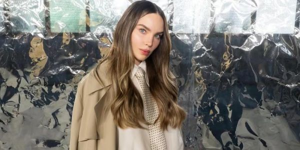 Belinda llega a Milán Paris Fashion Show y roba cámara hasta al mismo David Beckham
