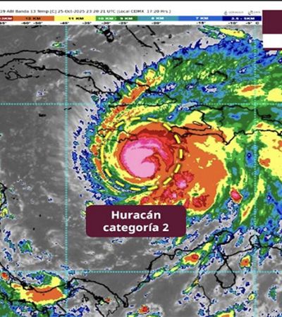 Huracán “Melissa” alcanza categoría 2 en el Atlántico; continúa lejos de las costas mexicanas