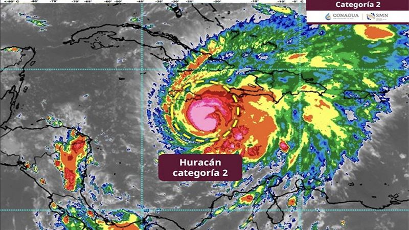 Huracán “Melissa” alcanza categoría 2 en el Atlántico; continúa lejos de las costas mexicanas