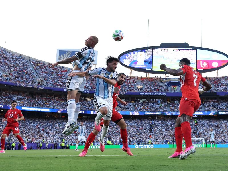 Argentina derrota a Suiza en tiempo extra y avanza a semifinales