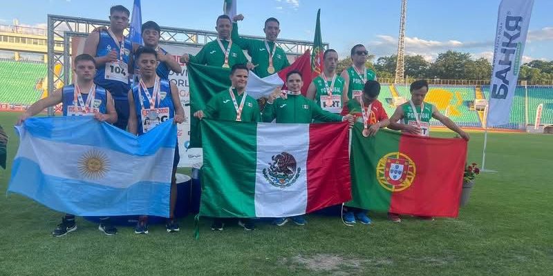 Ganan tamaulipecos oro y plata en Mundial de Atletismo para atletas con síndrome de Down