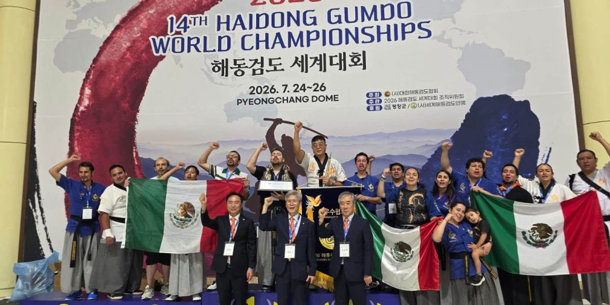 Ocho tamaulipecos lograron el primer título mundial de Haidong Gumdo para México en Corea del Sur