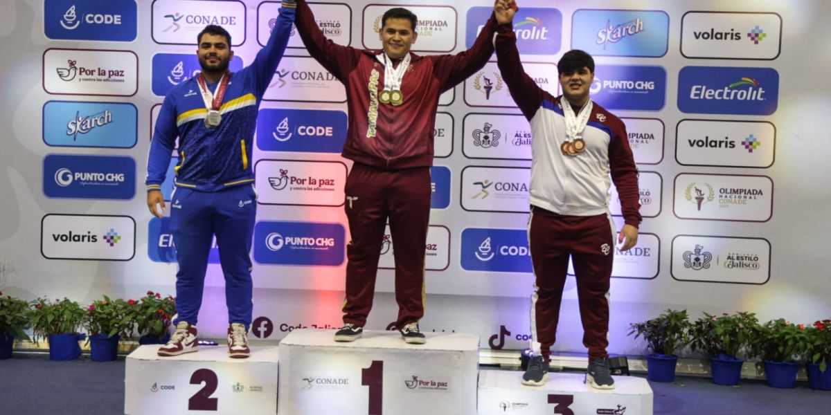 Termina Tamaulipas con 14 medallas en levantamiento de pesas de Olimpiada Nacional