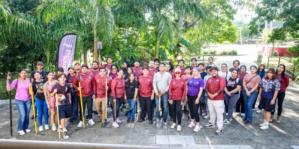 Realiza INJUVE  jornada de Tequios en el Parque de Bienestar “La Loma” de Ciudad Victoria