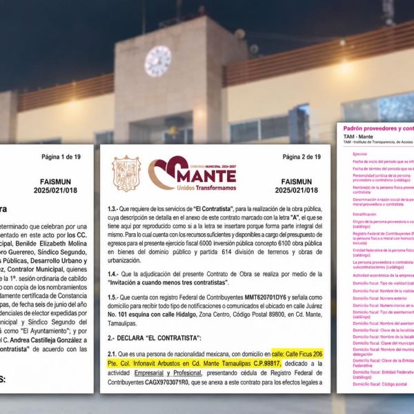 Reparte Patty Chío en Mante 68 mdp sin licitar