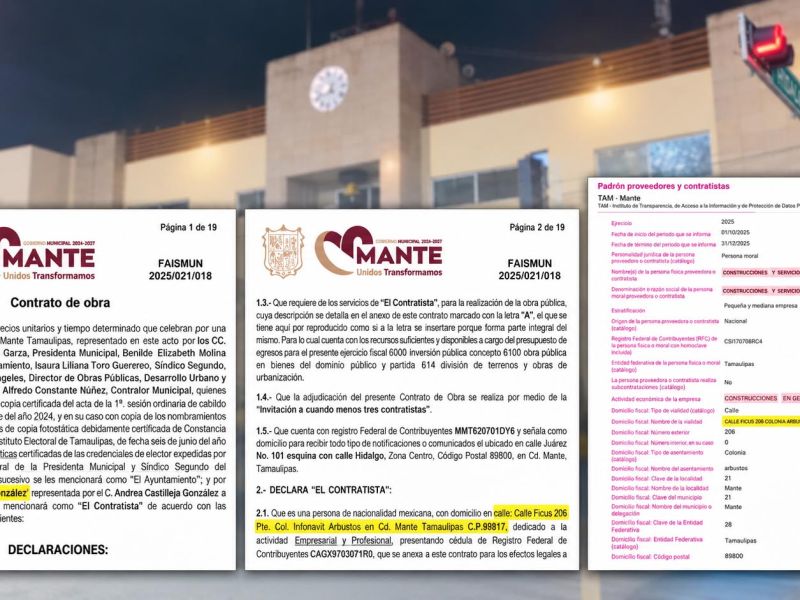 Reparte Patty Chío en Mante 68 mdp sin licitar