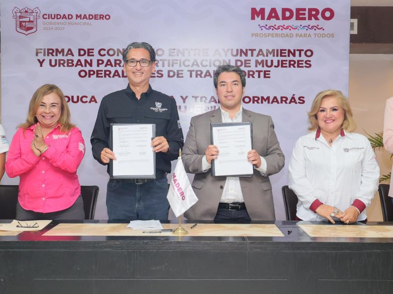 Mujeres de Madero harán historia como operadoras del transporte público: Erasmo
