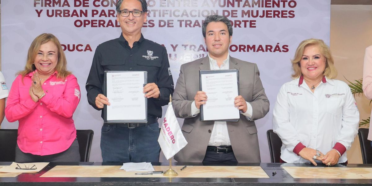 Mujeres de Madero harán historia como operadoras del transporte público: Erasmo