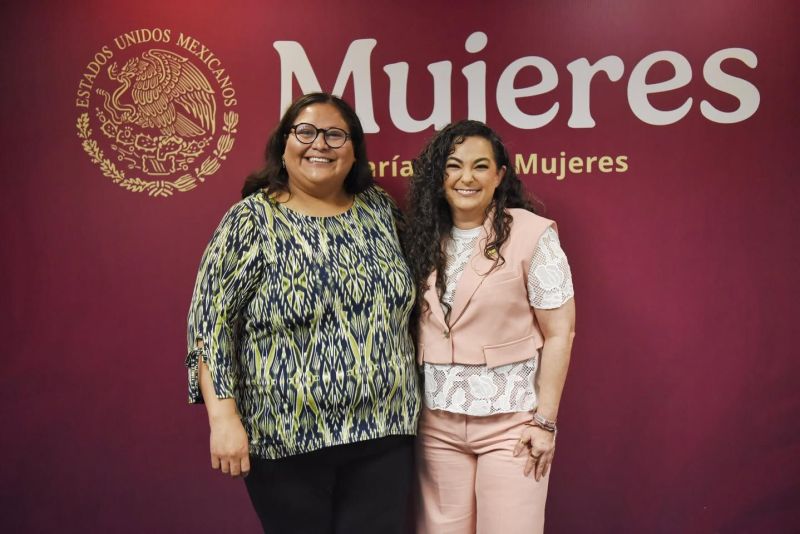 Tejedoras de la Patria está en marcha en Tamaulipas; Se reúne secretaria de la mujer Citlalli Hernández con la senadora Olga Sosa Ruíz
