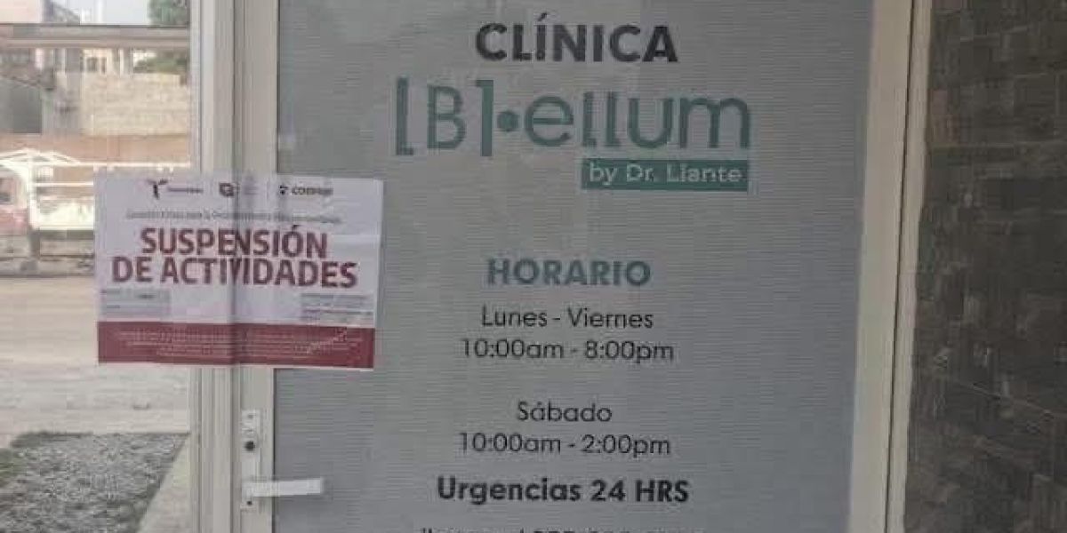 Clausuran cinco clínicas estéticas por prácticas irregulares y médicos sin certificación
