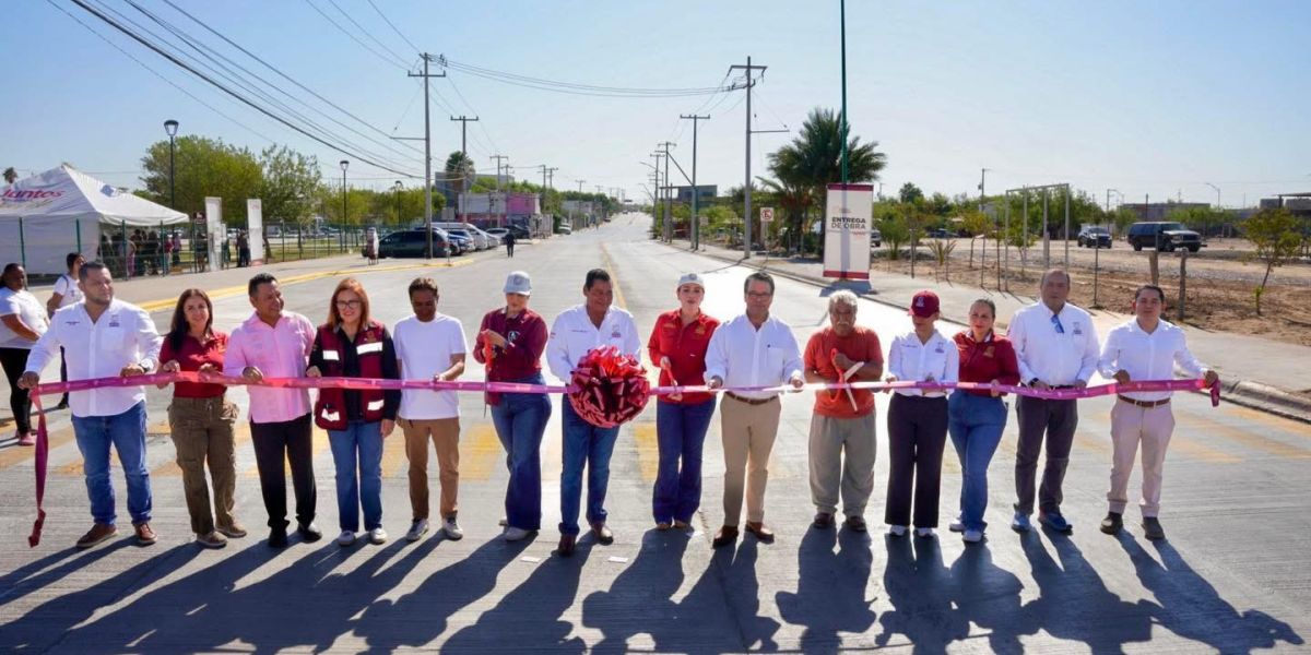 Alcaldesa Carmen Lilia Canturosas cumple con más en obras en la colonia Francisco Villa