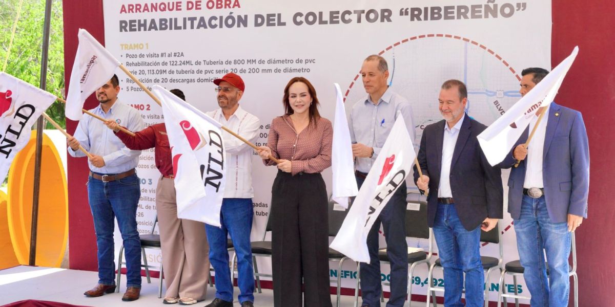 Impulsa Carmen Lilia Canturosas histórico arranque de obras hídricas
