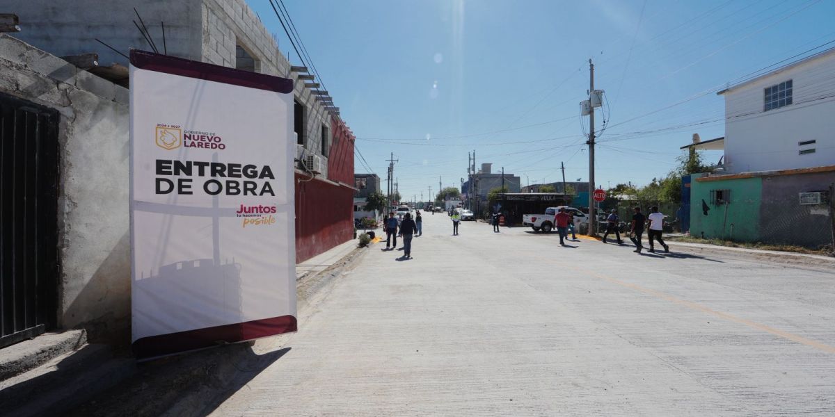 Alcaldesa Carmen Lilia Canturosas transforma colonia Los Olivos con más de 14 millones de pesos en obras de repavimentación