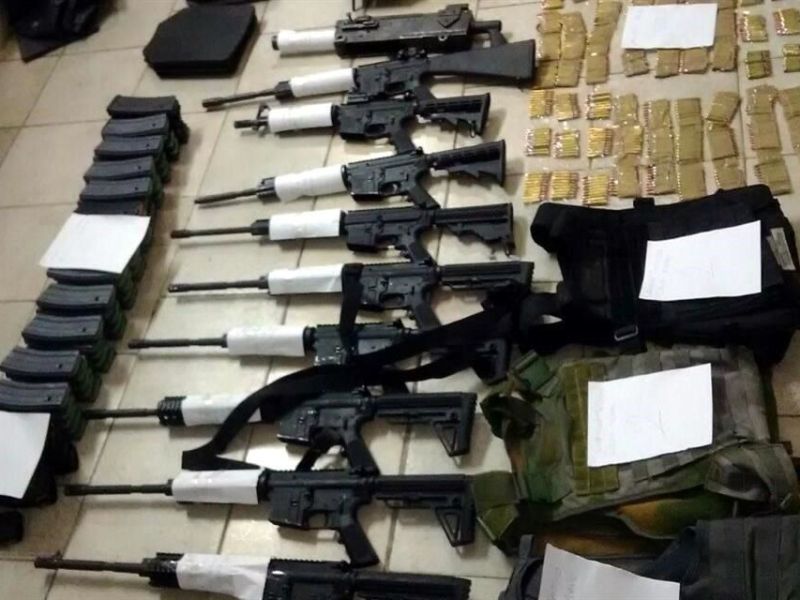Cae arsenal en Tamaulipas: 779 armas, 5 mil 500 cargadores y 100 mil cartuchos