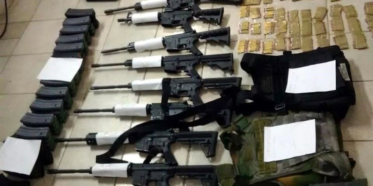 Cae arsenal en Tamaulipas: 779 armas, 5 mil 500 cargadores y 100 mil cartuchos