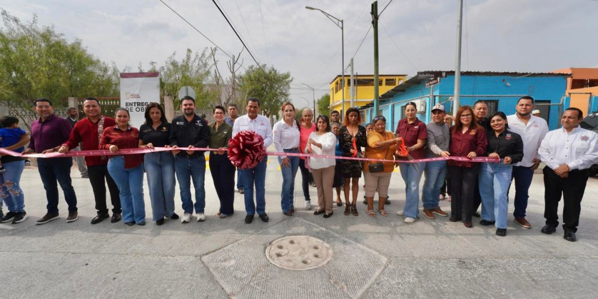 Carmen Lilia Canturosas entrega importantes obras de pavimentación en colonias 150 Aniversario y Francisco Villa