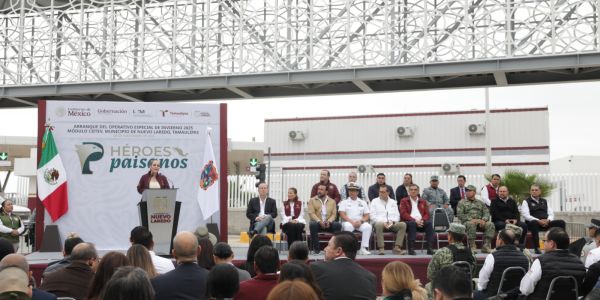 Nuevo Laredo reafirma su liderazgo nacional: gobernador y alcaldesa arrancan coordinados el operativo Héroes Paisanos