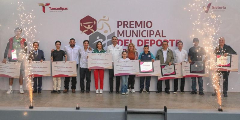 Premian a deportistas destacados de Victoria