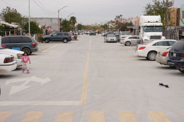 Gobierno de Nuevo Laredo refuerza infraestructura vial en Los Olivos