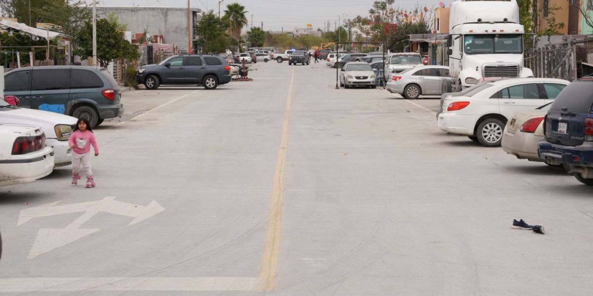 Gobierno de Nuevo Laredo refuerza infraestructura vial en Los Olivos