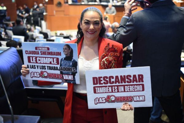Aprobación de la reforma constitucional para reducir 40 horas beneficiará a 13.4 millones de personas trabajadoras, senadora Olga Sosa