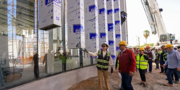 Supervisa alcaldesa Carmen Lilia Canturosas, avances en obra del museo de ciencia y tecnología y planetario