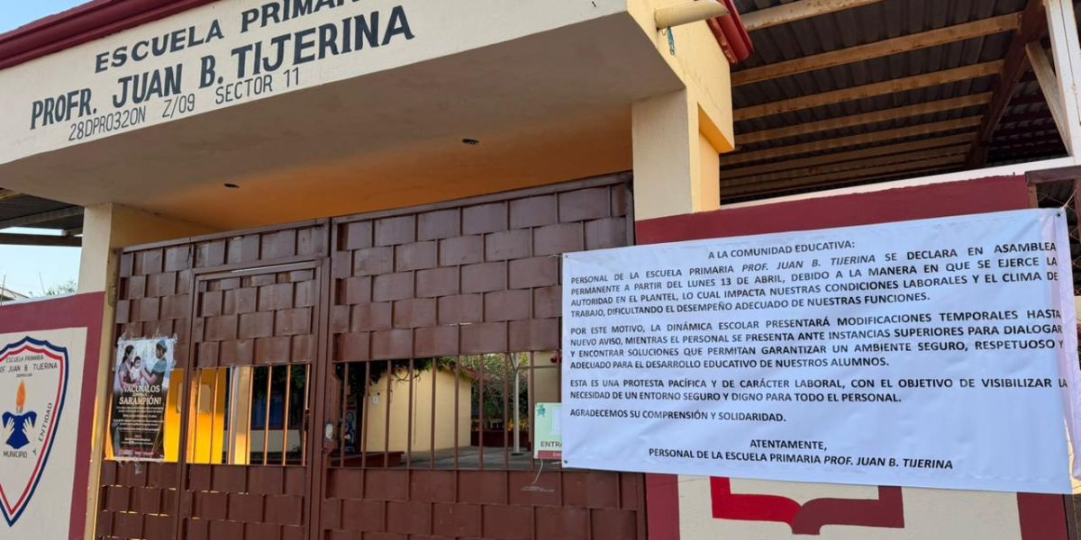 Maestros de Güémez paran labores por presunto abuso de autoridad