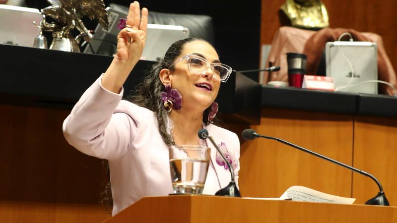 Tenemos un gobierno que defiende la soberanía nacional con dignidad: senadora Olga Sosa Ruíz