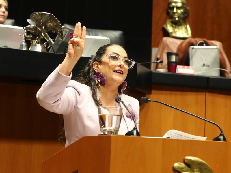 Tenemos un gobierno que defiende la soberanía nacional con dignidad: senadora Olga Sosa Ruíz