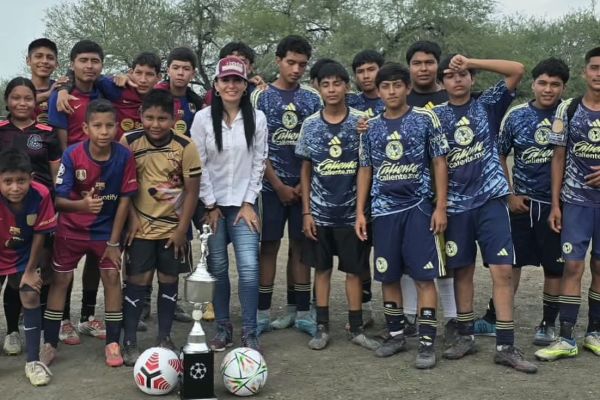 Nueva Apolonia vive gran fiesta deportiva con cuadrangular impulsado por Astrid Sontoya Muller
