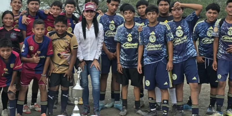Nueva Apolonia vive gran fiesta deportiva con cuadrangular impulsado por Astrid Sontoya Muller