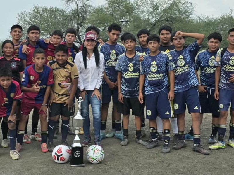 Nueva Apolonia vive gran fiesta deportiva con cuadrangular impulsado por Astrid Sontoya Muller
