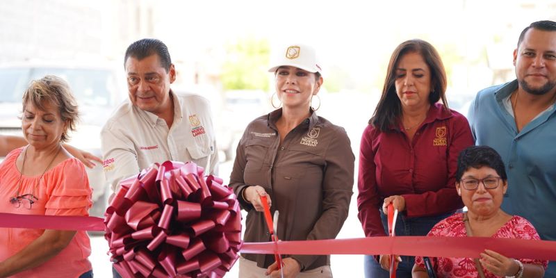 Gobierno de Carmen Lilia Canturosas entrega obras de pavimentación y drenaje en las colonias Infonavit y Riveras del bravo