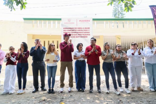 Erasmo González Robledo impulsa la transformación histórica de Ciudad Madero con más obra pública