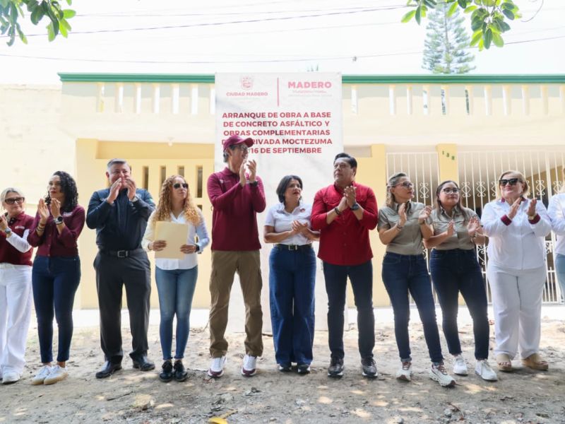 Erasmo González Robledo impulsa la transformación histórica de Ciudad Madero con más obra pública