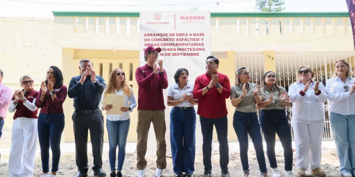 Erasmo González Robledo impulsa la transformación histórica de Ciudad Madero con más obra pública