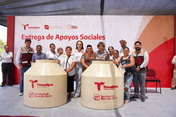 Sinergia entre gobierno de Tamaulipas y Carmen Lilia lleva bienestar a familias neolaredenses