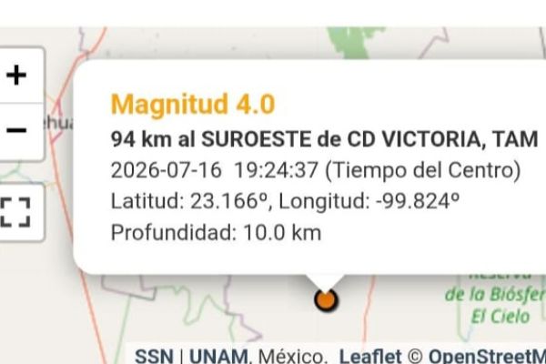 Sismo de 3.7 sorprende a habitantes de Bustamante