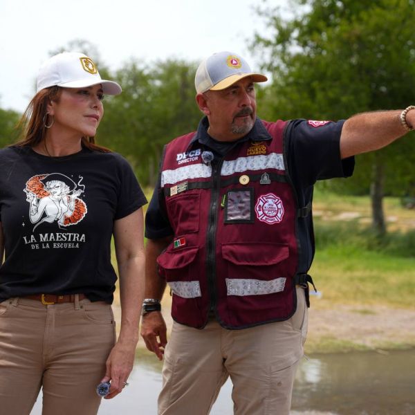 Supervisa Carmen Lilia Canturosas creciente del río bravo y despliega operativo de protección civil