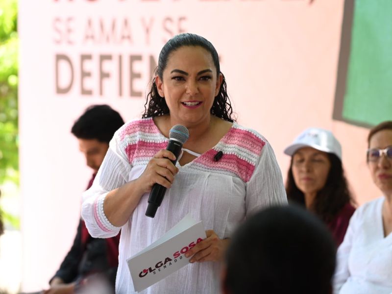 El modelo del humanismo mexicano funciona: escuelas, viviendas, programas; señala Olga Sosa en Xico