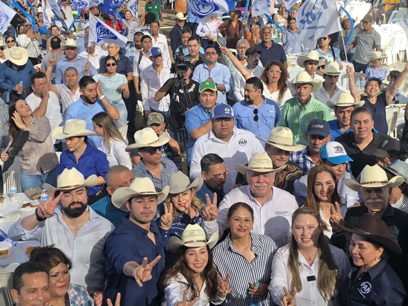 Gloria Garza y Truko celebran junto a miles de panistas de la zona cañera 87 aniversario del PAN