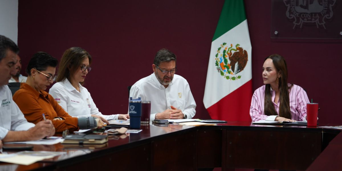 Coordina alcaldesa Carmen Lilia Canturosas reunión operativa para prevenir afectaciones ante pronóstico de fuertes lluvias